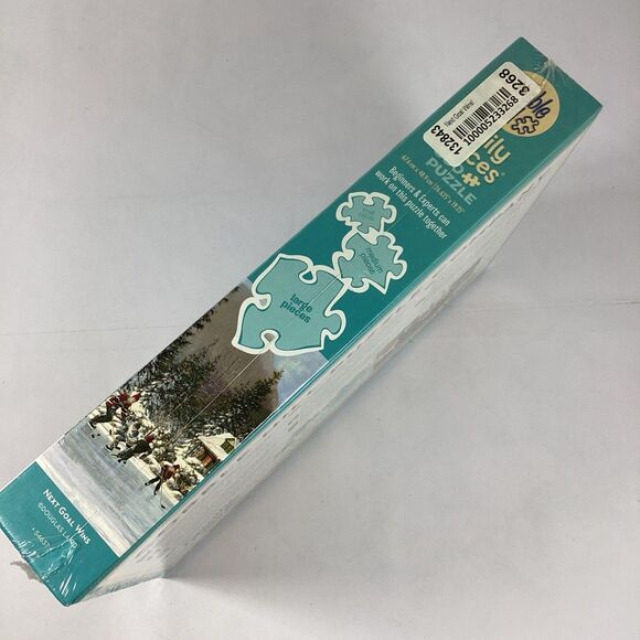 Cobble Hill Next Goal Wins 350 Piece Jigsaw Puzzle DR Laird Ice Hockey Pond New - Picture 4 of 9